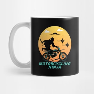 Motorcycling Ninja Warrior - Funny Ninja Mug